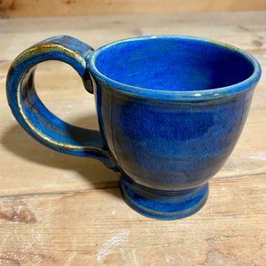 Handmade Ceramic Indigo Blue Coffee Mug